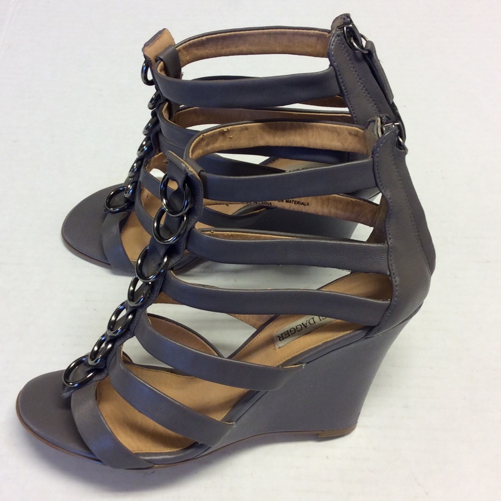 KELSI DAGGER Wedge Heels Gray Size 7.5
